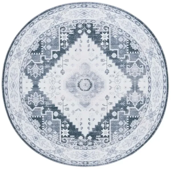 ARIZONA 107 Green 6' X 6' Round Round Rug