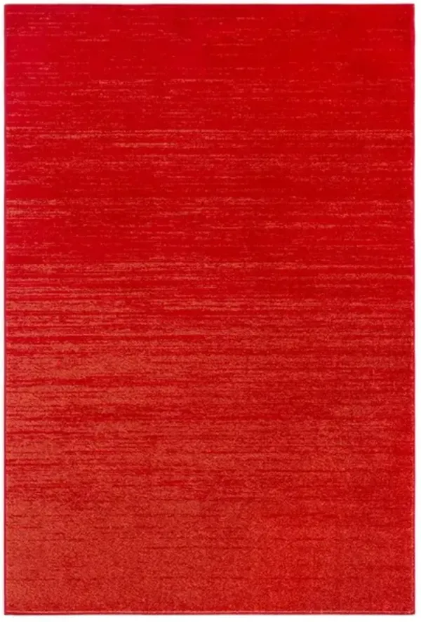 Adirondack Contemporary Red / Grey 6' X 9' Powerloomed Rug