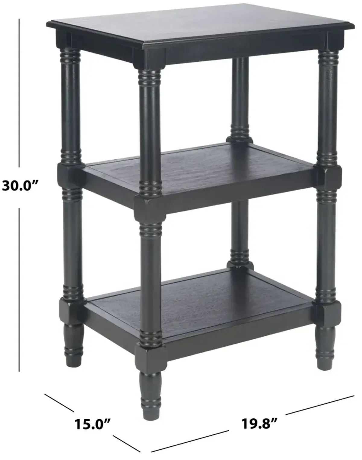 CASSIE 3 SHELF ACCENT TABLE