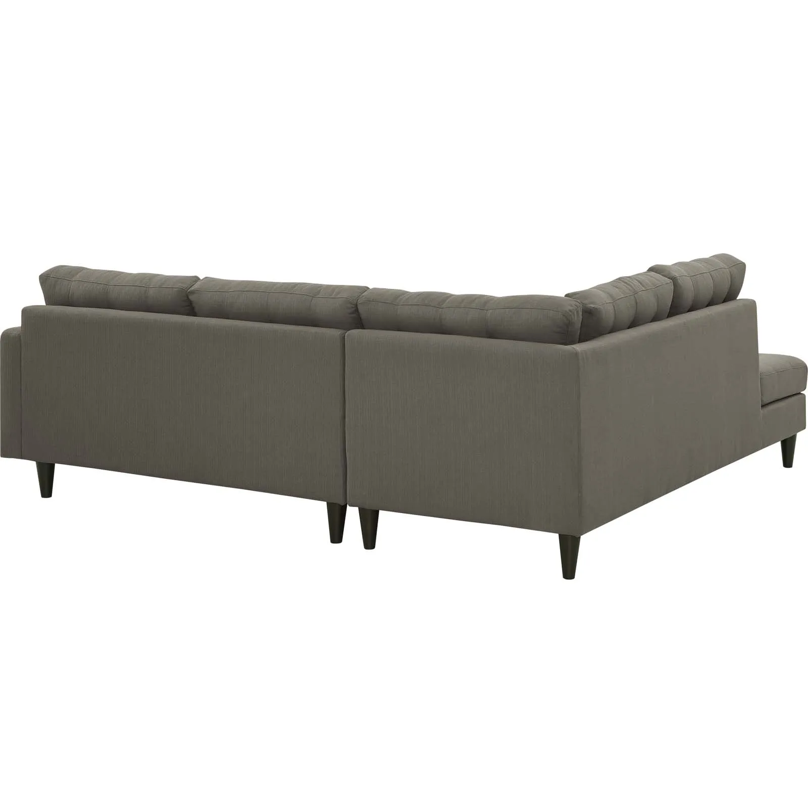 Empress 2-Piece Upholstered Left Facing Bumper Sectional