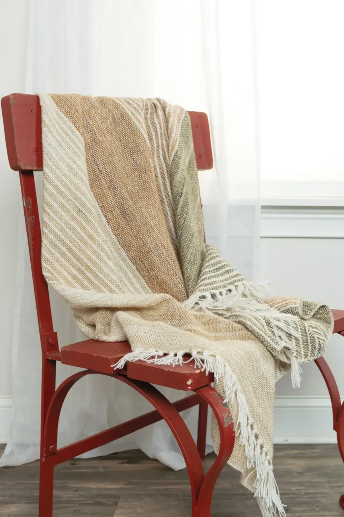 Stripe Brown Throw