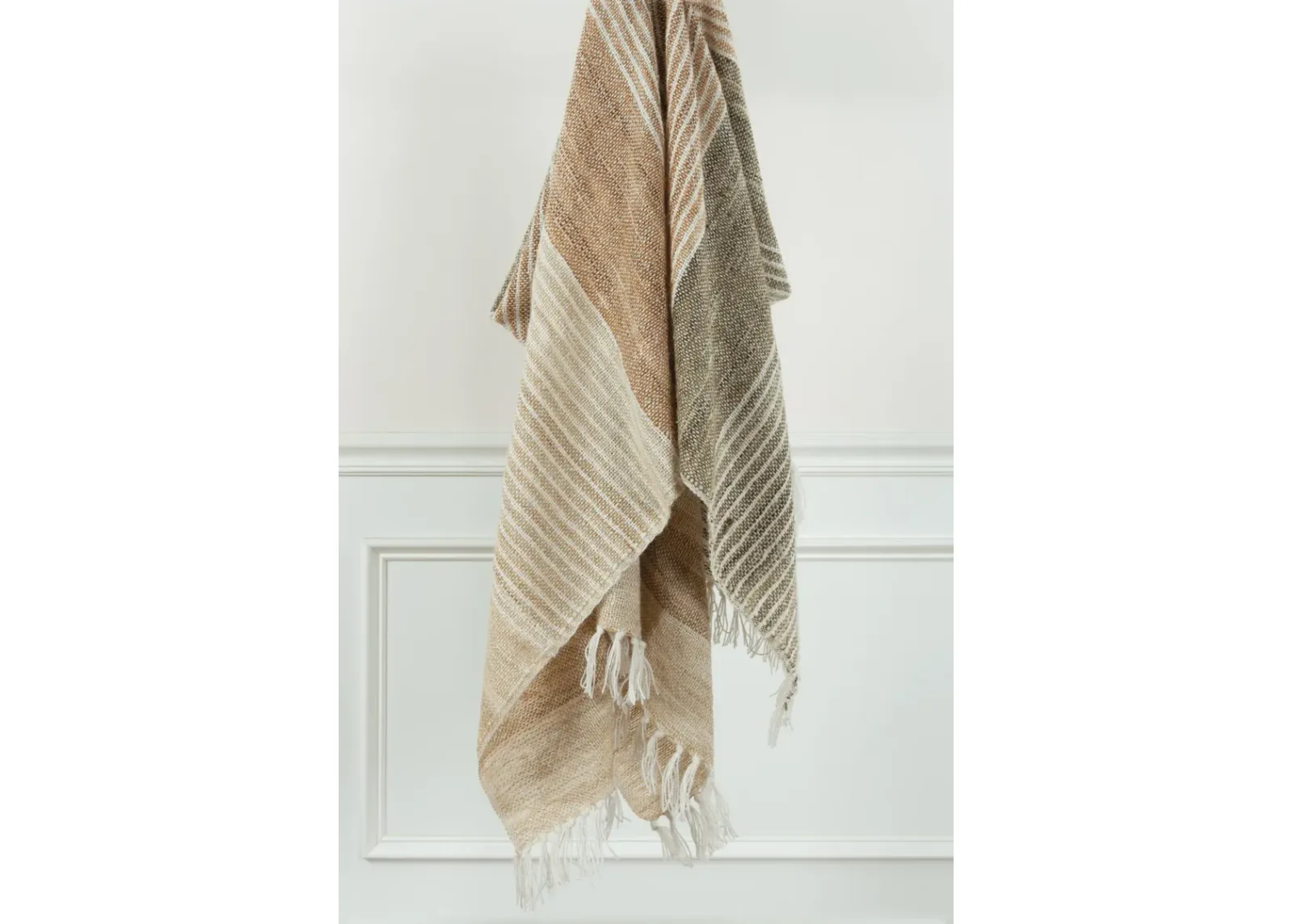 Stripe Brown Throw