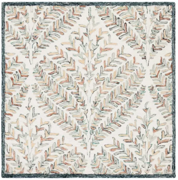 CAPRI 208 IVORY  7' x 7' Square Square Rug