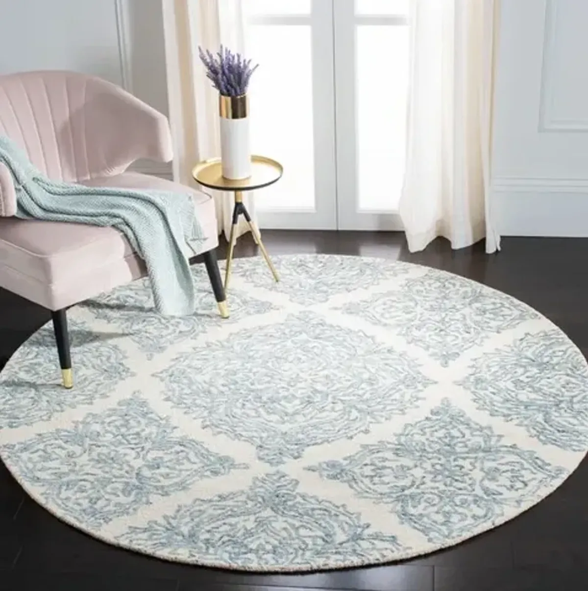 MARTHA STEWART Round Hand Tufted 6' x 6'Round Rug