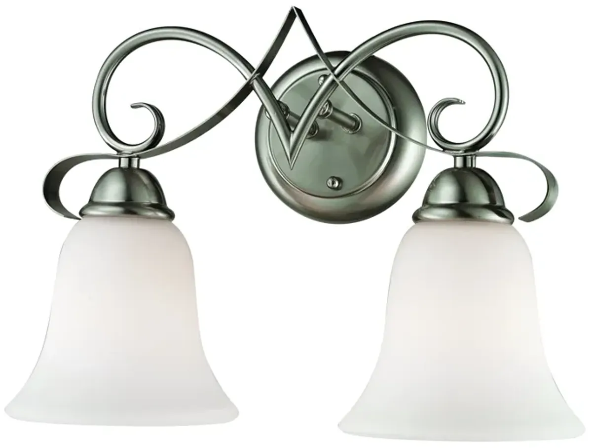 Brighton 15" Wide 2-Light Vanity Light - Brushed Nickel