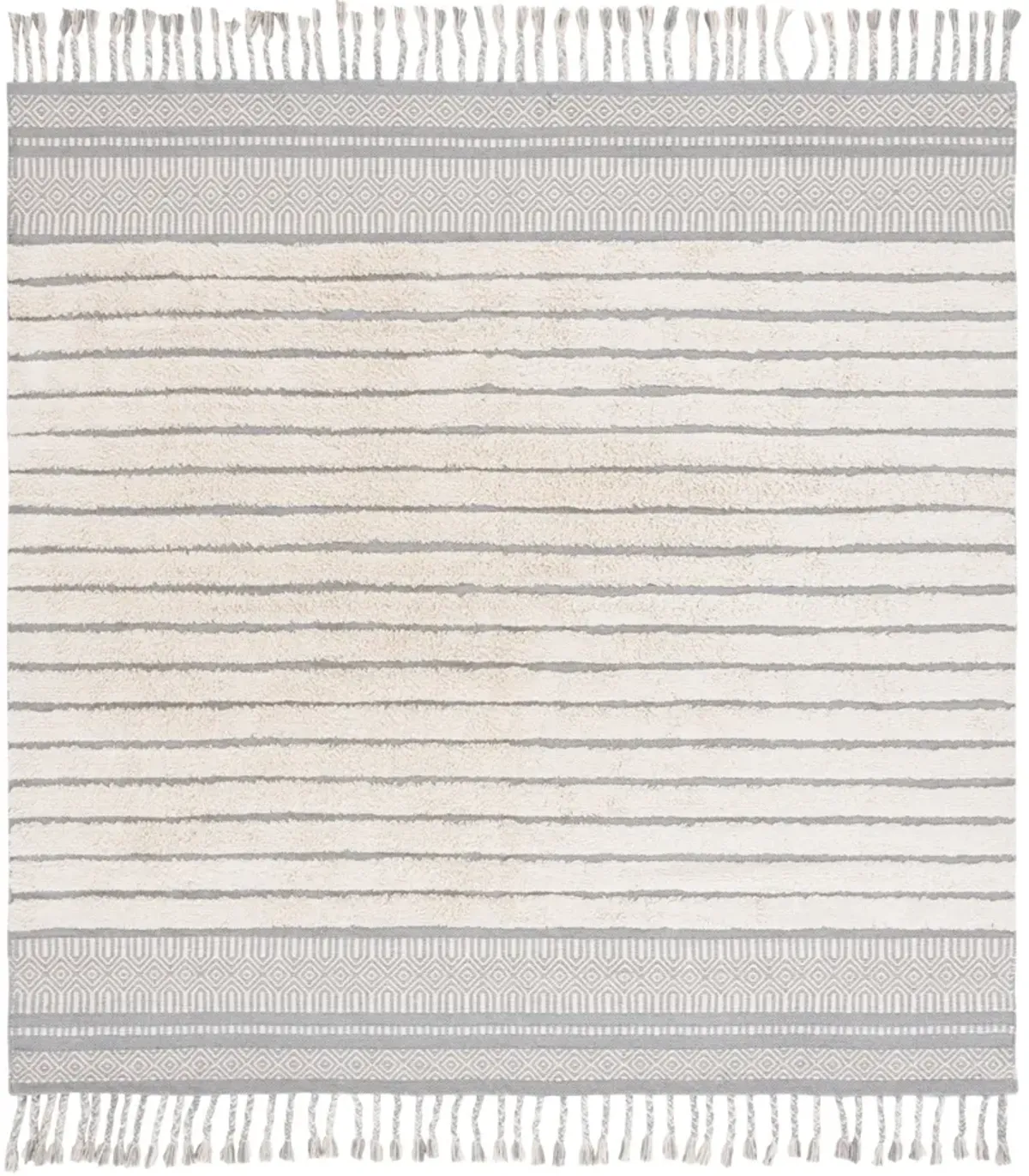 KILIM COLLECTION 401 SILVER  6' x 6' Square Square Rug