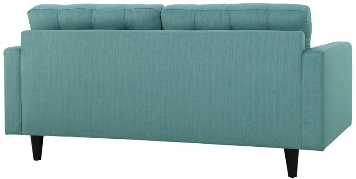 Empress Upholstered Fabric Loveseat