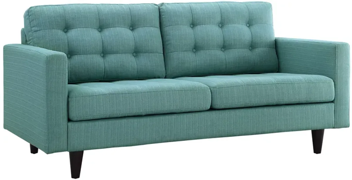 Empress Upholstered Fabric Loveseat