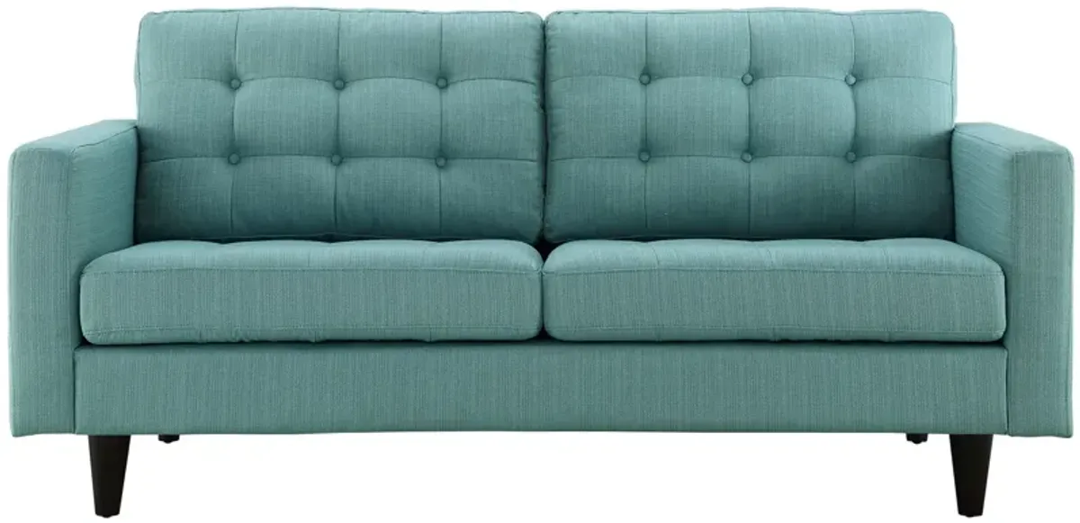 Empress Upholstered Fabric Loveseat