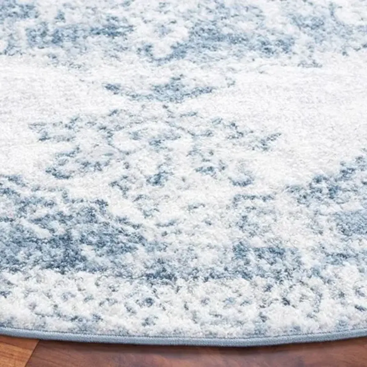 LAYLA 100 Blue  6'-7' X 6'-7' Round Round Rug