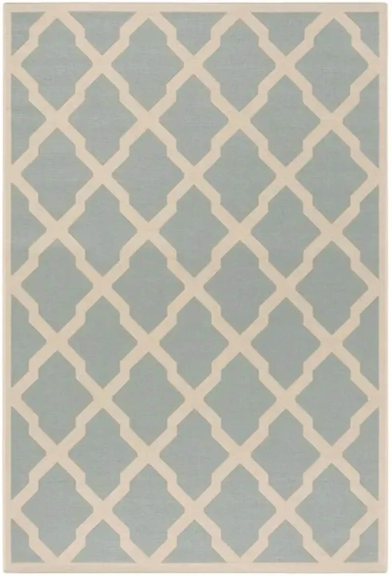 Safavieh BEACH HOUSE Collection BHS122K-3 Aqua / Cream 3' X 5'