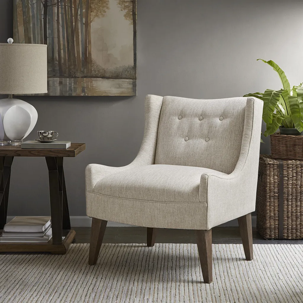 Madison Park Malabar Cream Accent Chair