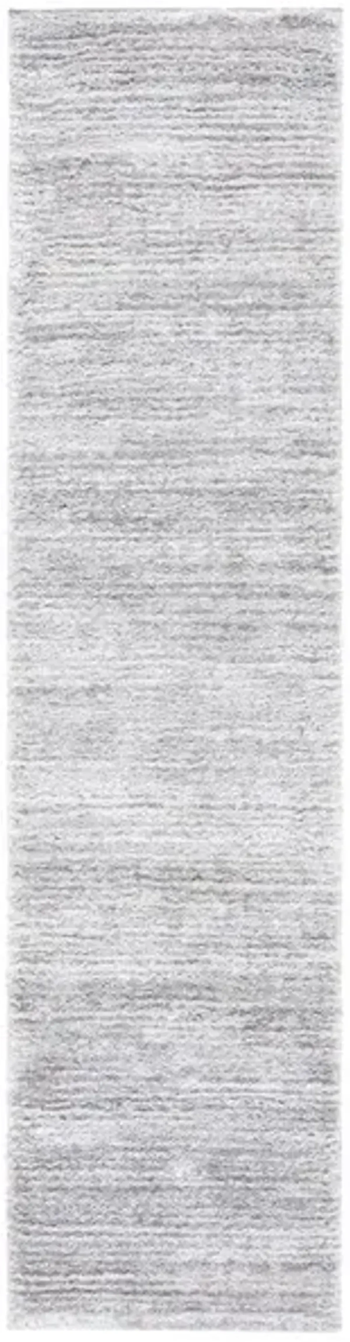 JASMINE SHAG 100 Grey  2' X 8' Runner Rug