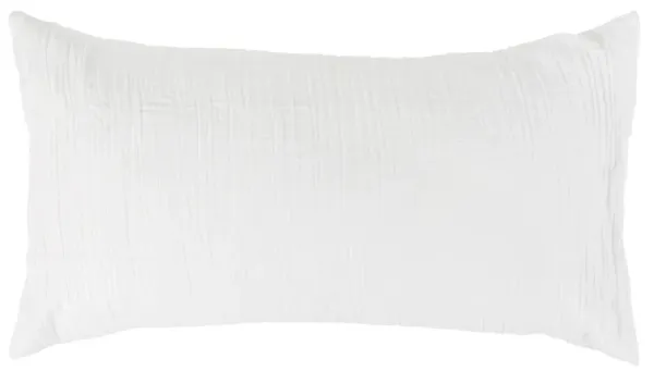 Camille White Linen Sham