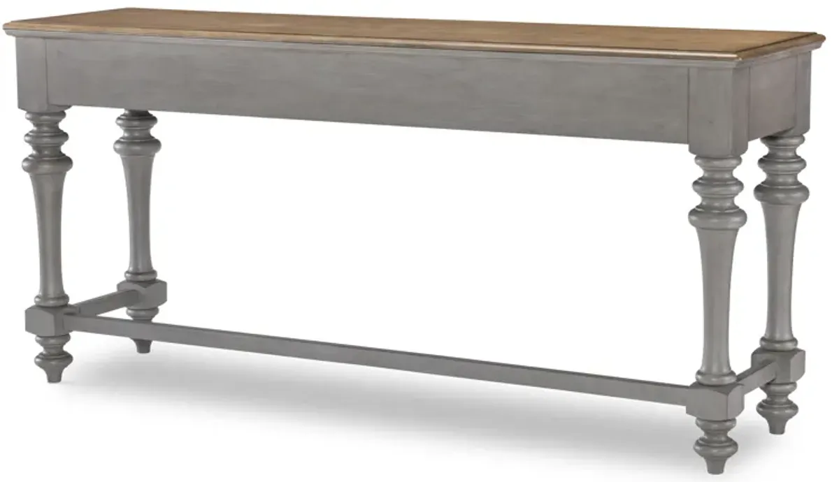 Kingston (Sandalwood Brown + Tweed Gray) Sofa Table