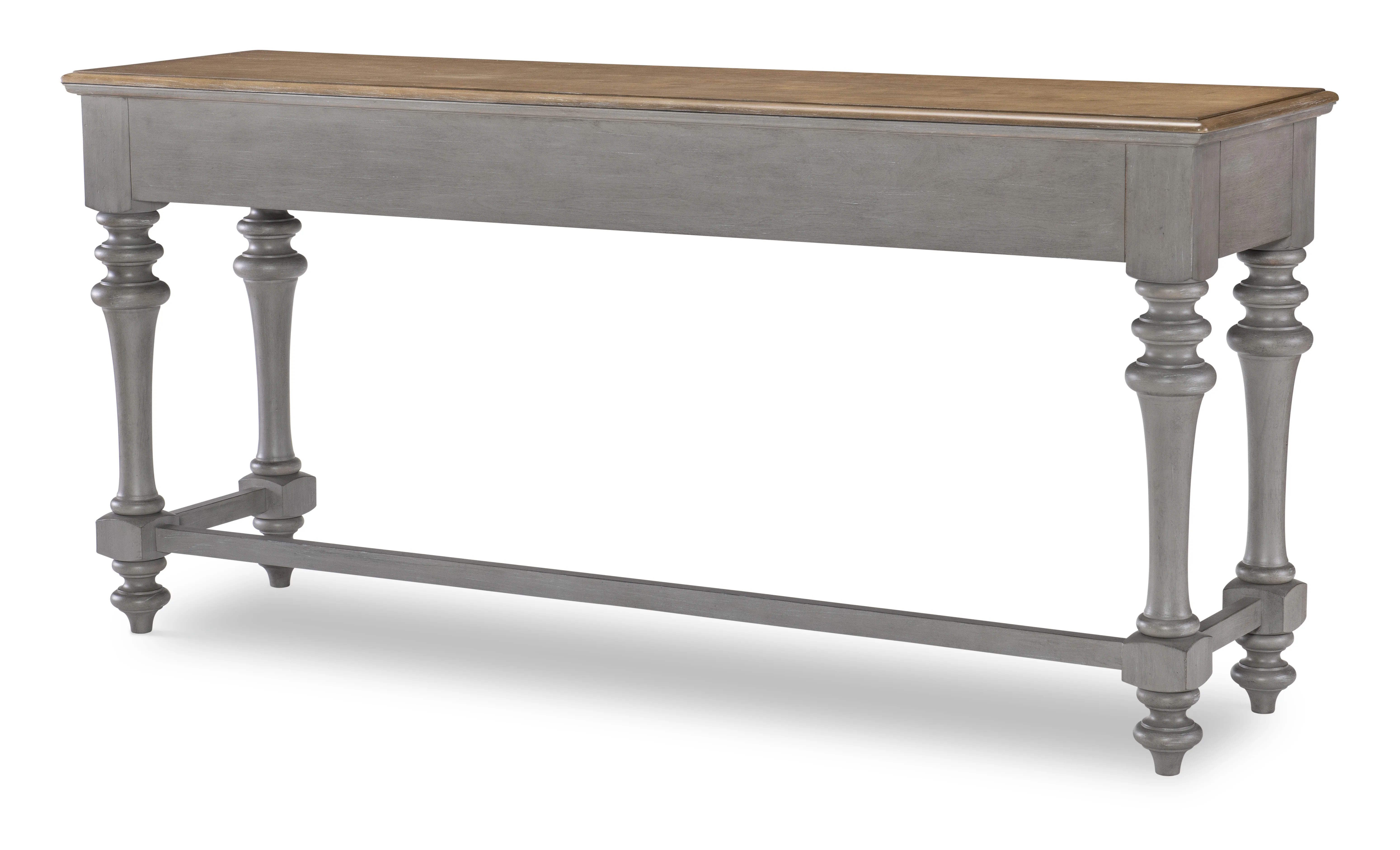 Kingston (Sandalwood Brown + Tweed Gray) Sofa Table