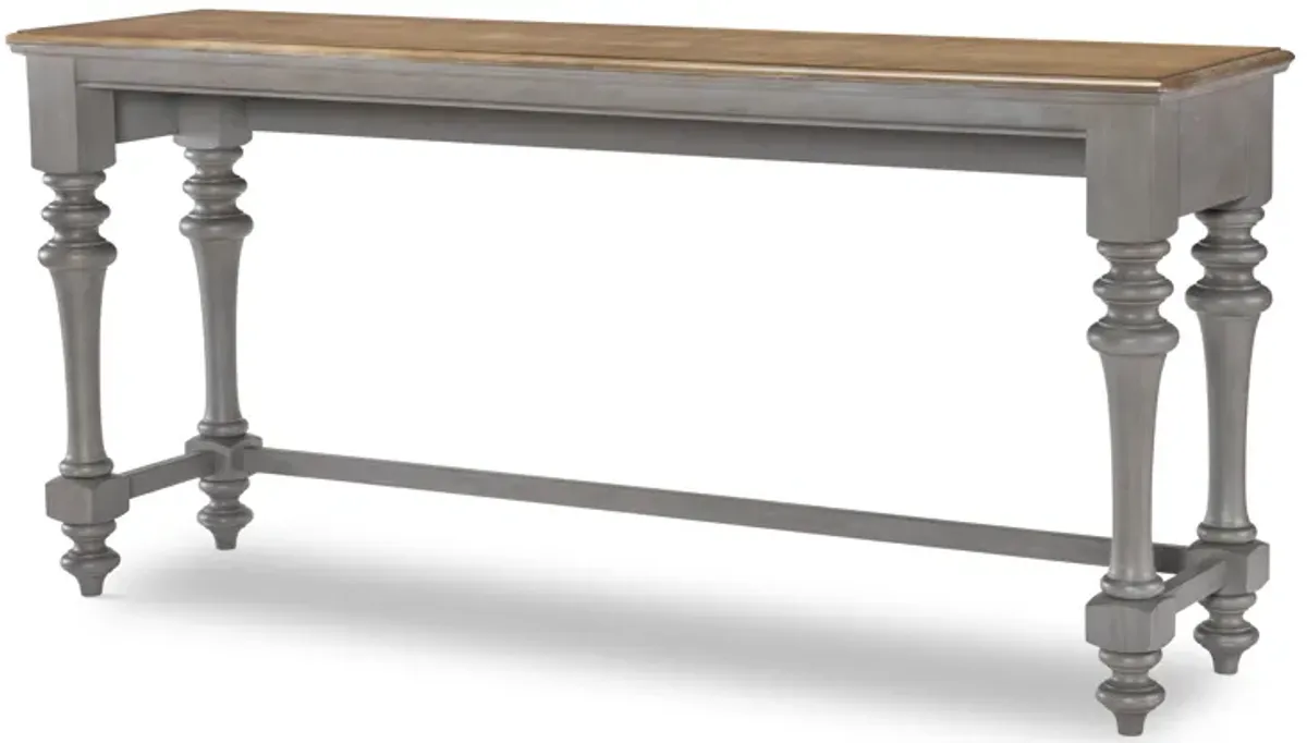 Kingston (Sandalwood Brown + Tweed Gray) Sofa Table