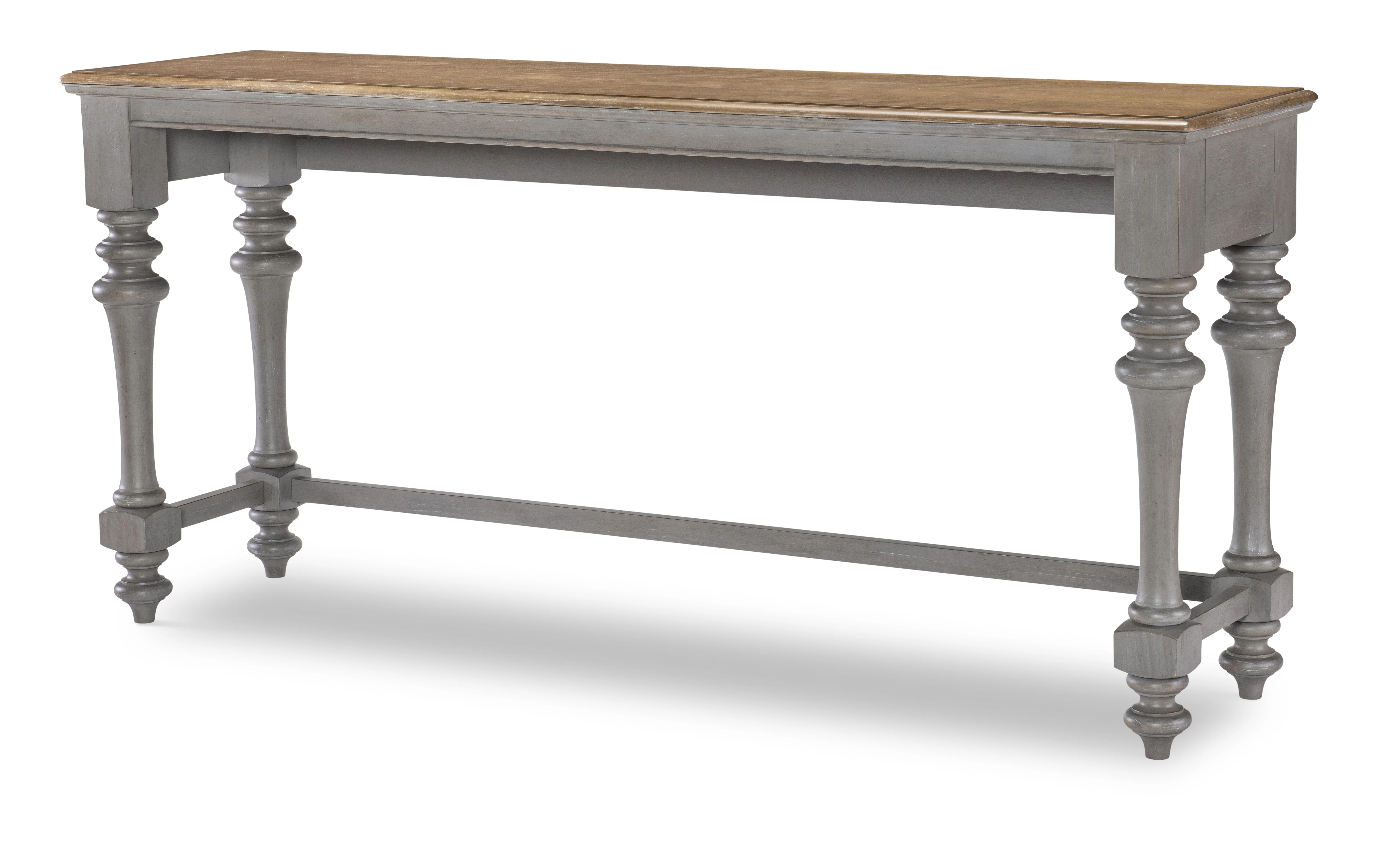 Kingston (Sandalwood Brown + Tweed Gray) Sofa Table