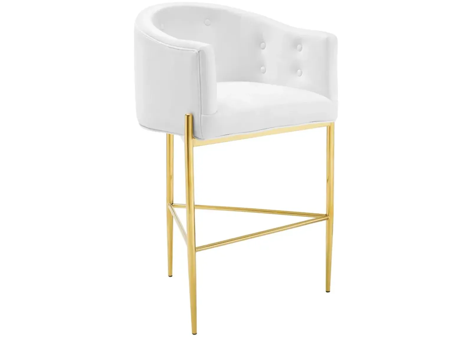 Savour Tufted Performance Velvet Bar Stool