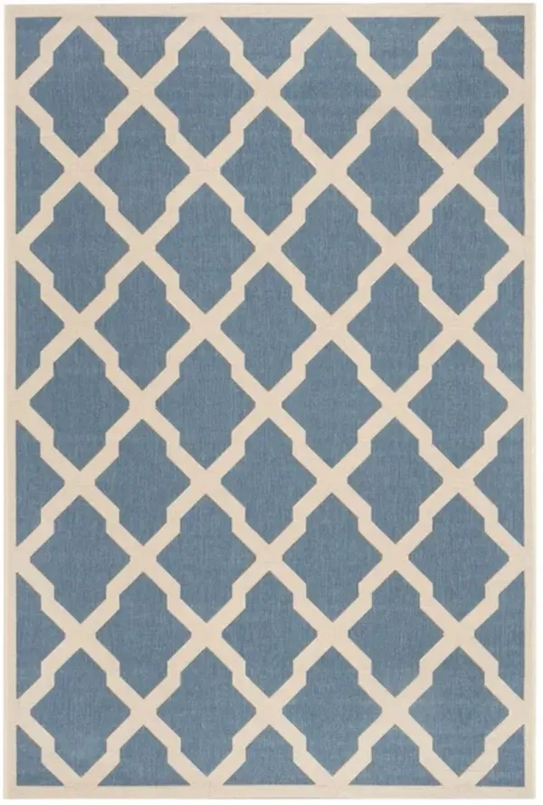 LINDEN 122 Collection LND122M-4 Blue / Creme 4' X 6'