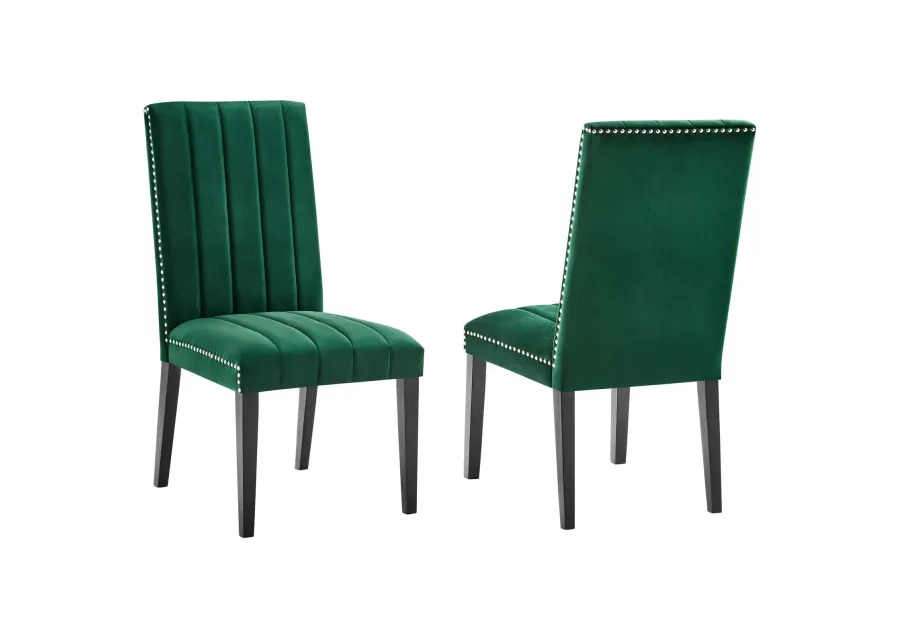 Catalyst Performance Velvet Dining Side Chairs - Set of 2