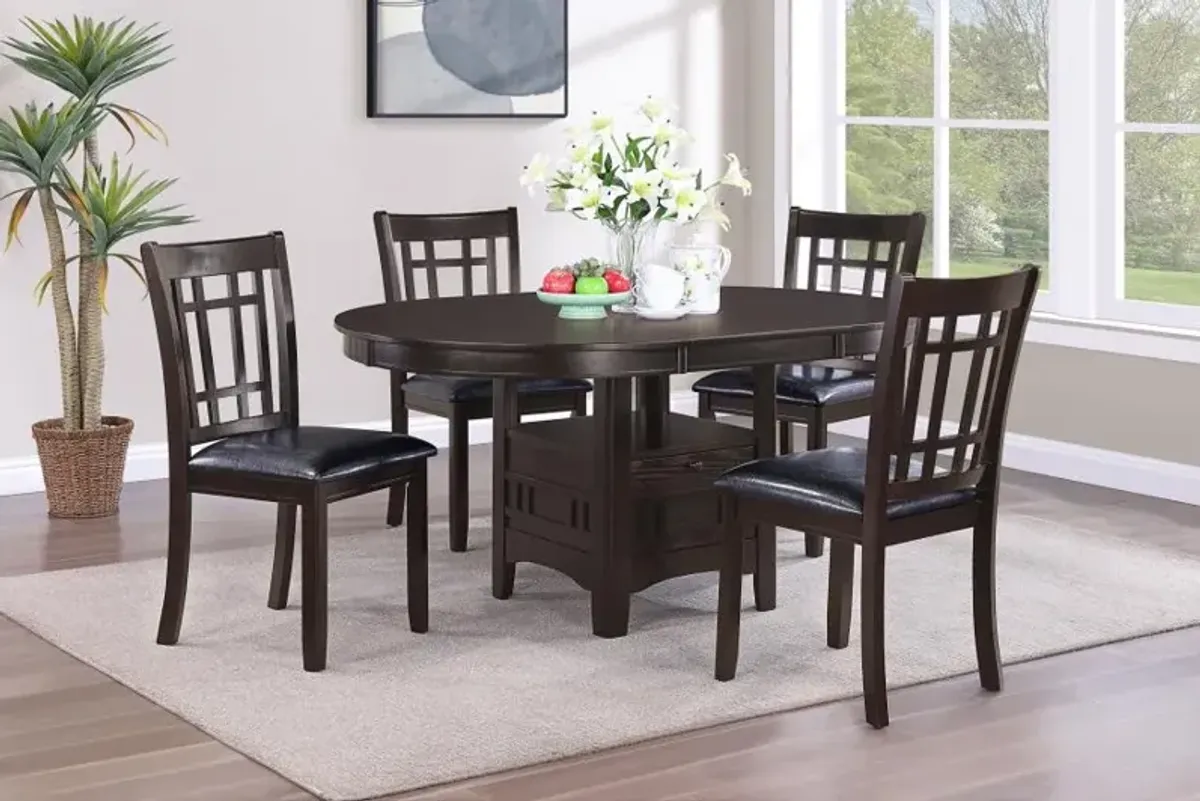 Lavon Dining Table with Storage Espresso