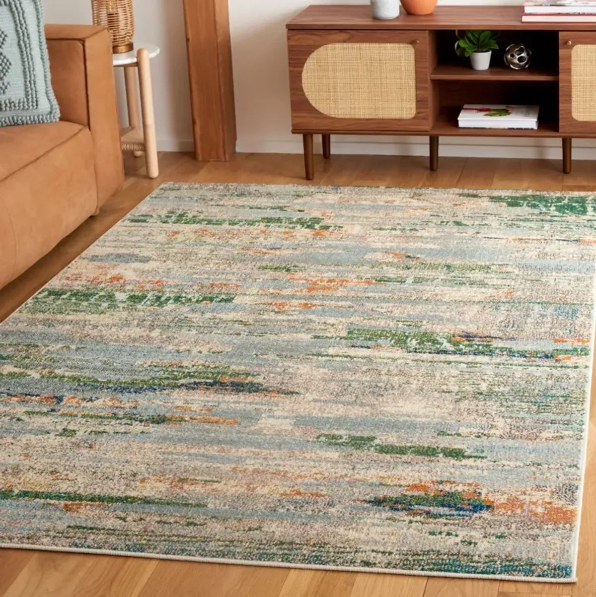 MADISON 419 GREEN  4' x 6' Small Rectangle Rug