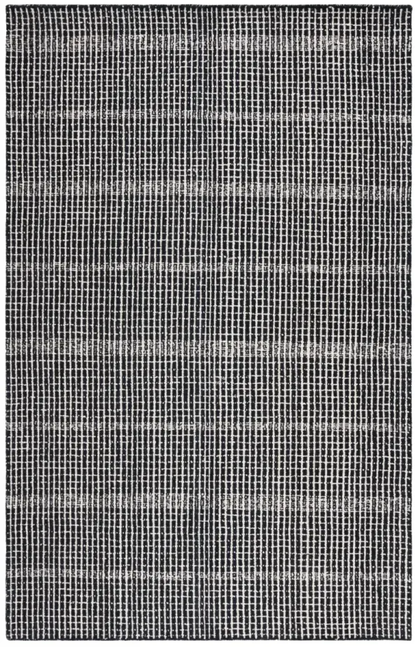ABSTRACT 482 BLACK  10' x 14' Large Rectangle Rug