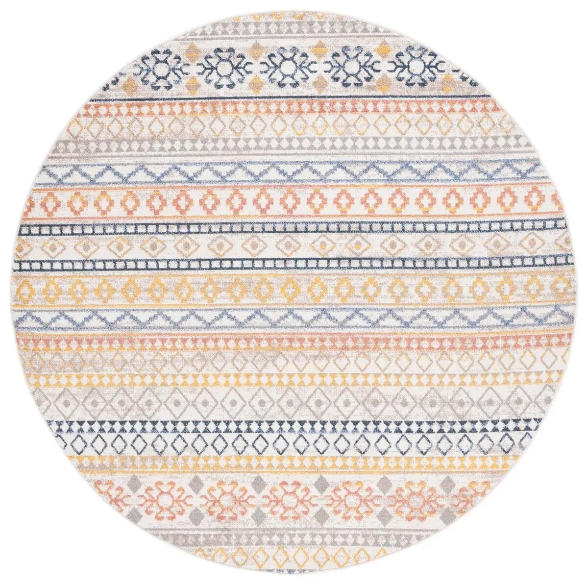 ASTORIA 414 Multi 6'-7' X 6'-7' Round Round Rug