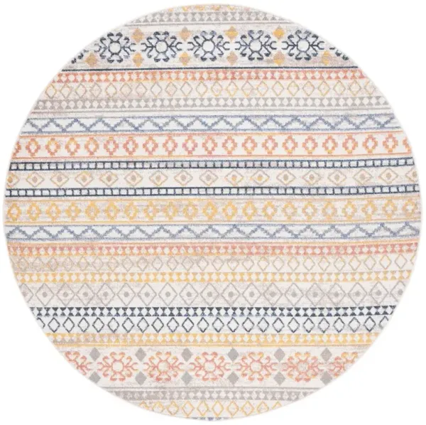 ASTORIA 414 Multi 6'-7' X 6'-7' Round Round Rug
