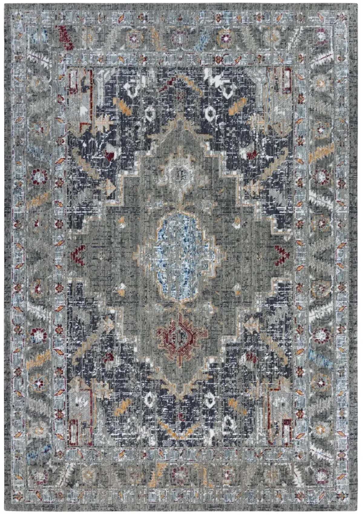 Signature Gray  Recycled Polyester 5'2" x 7'9" Rectangle Rug