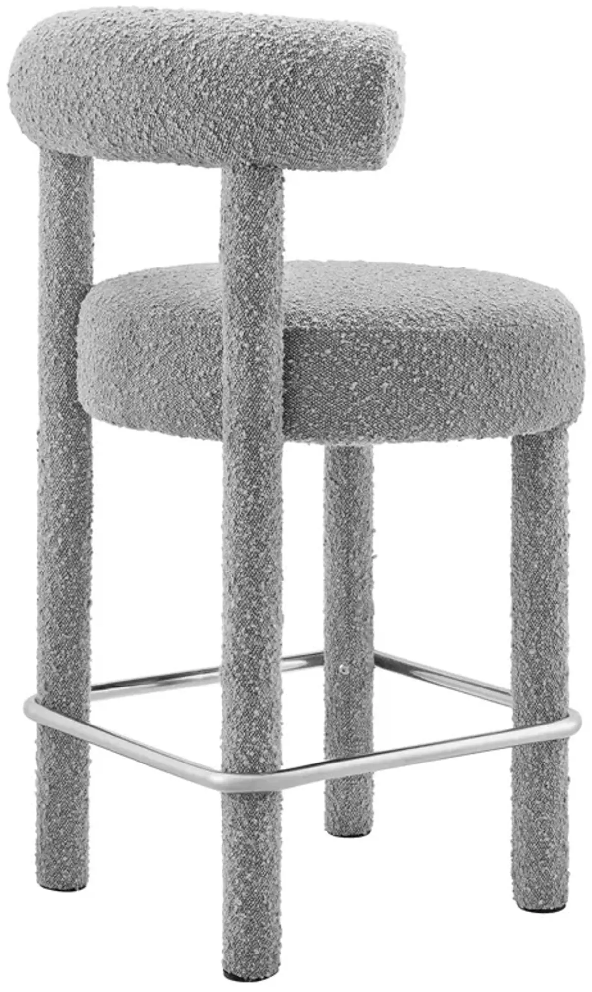 Toulouse Boucle Fabric Counter Stool