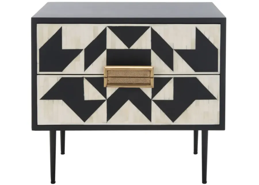 Kimori 2 Drawer Nightstand