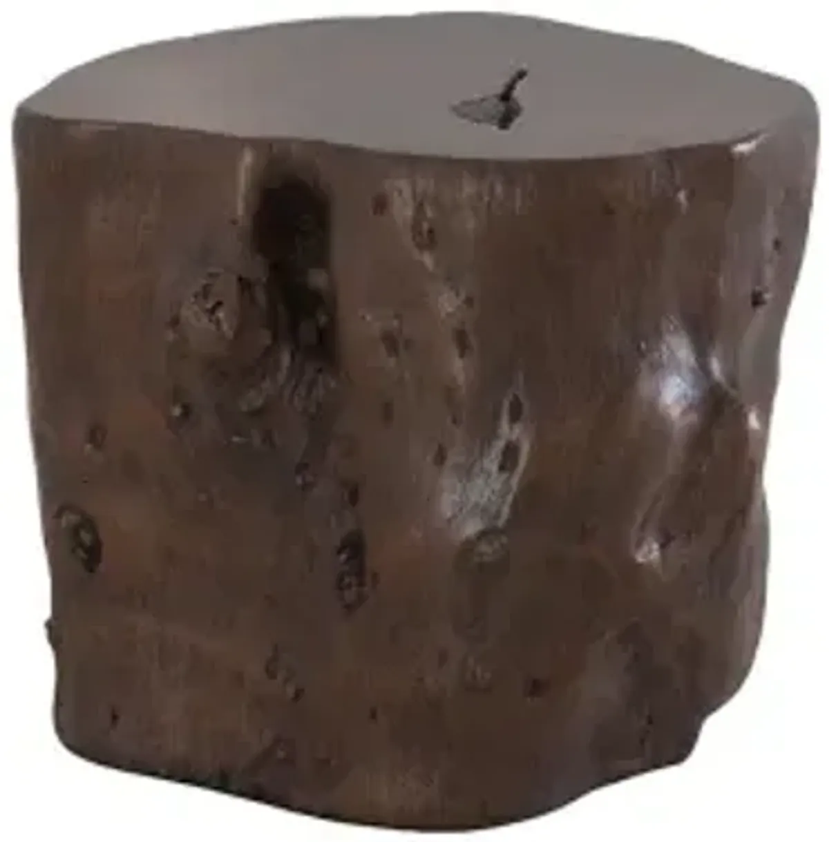 log stool, bronze, lg