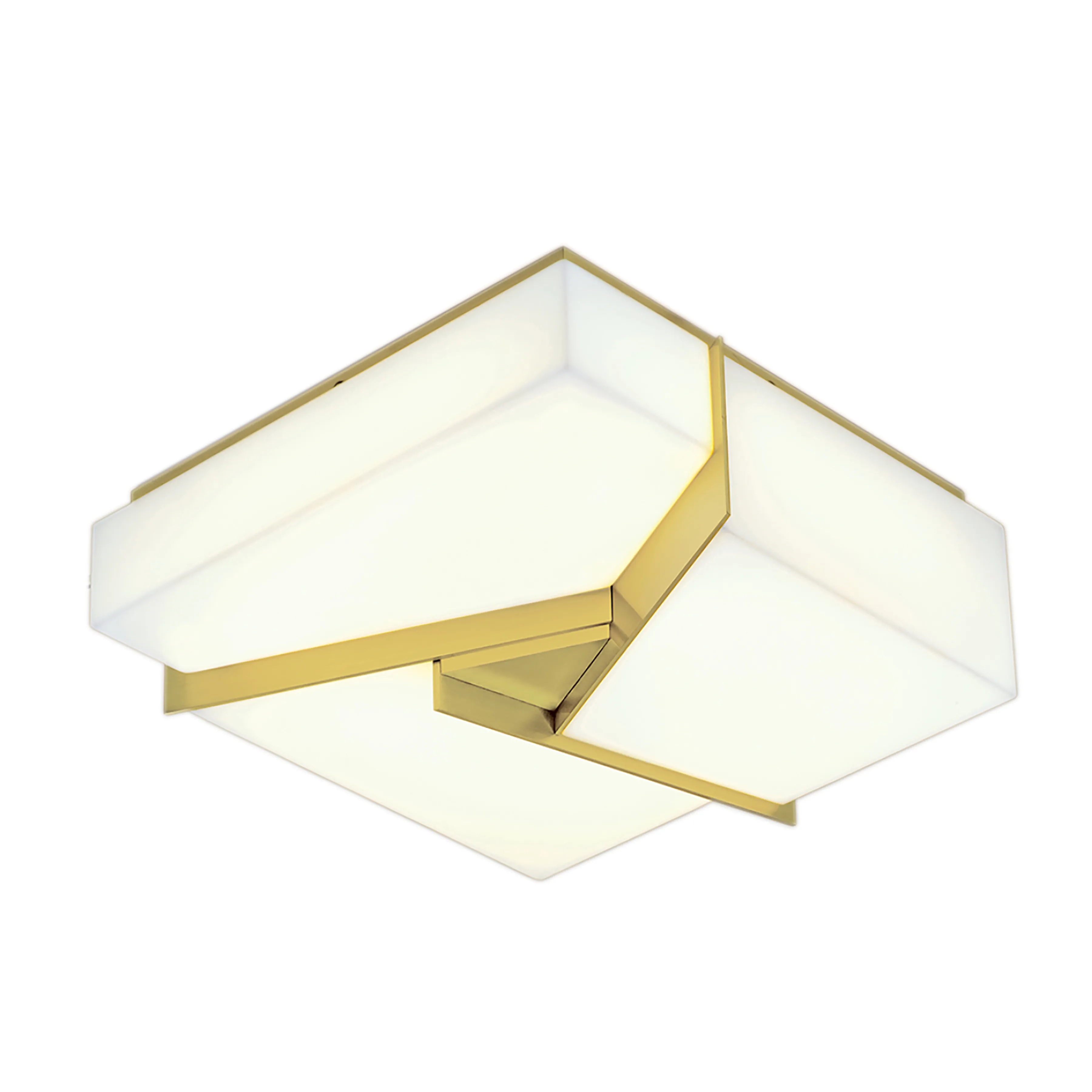 Candeau Flush Mount Light - Satin Brass