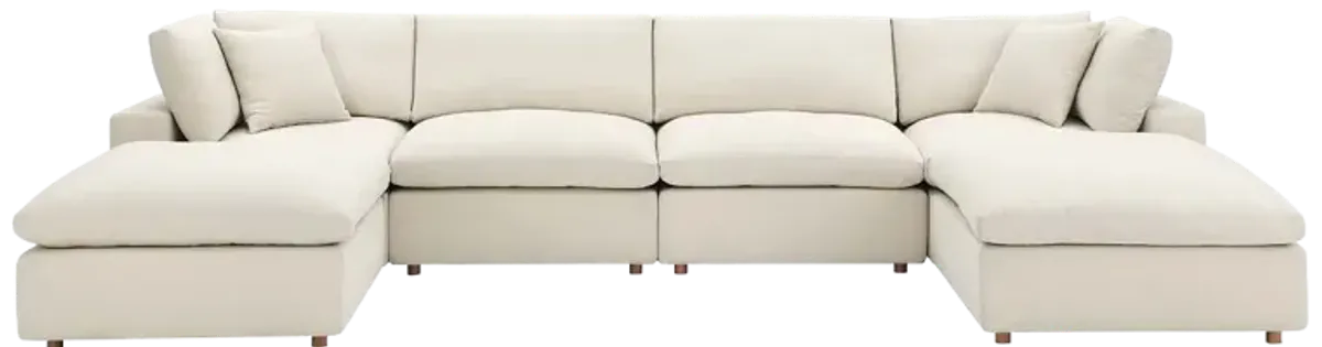 Commix Down Filled Overstuffed 6-Piece Sectional