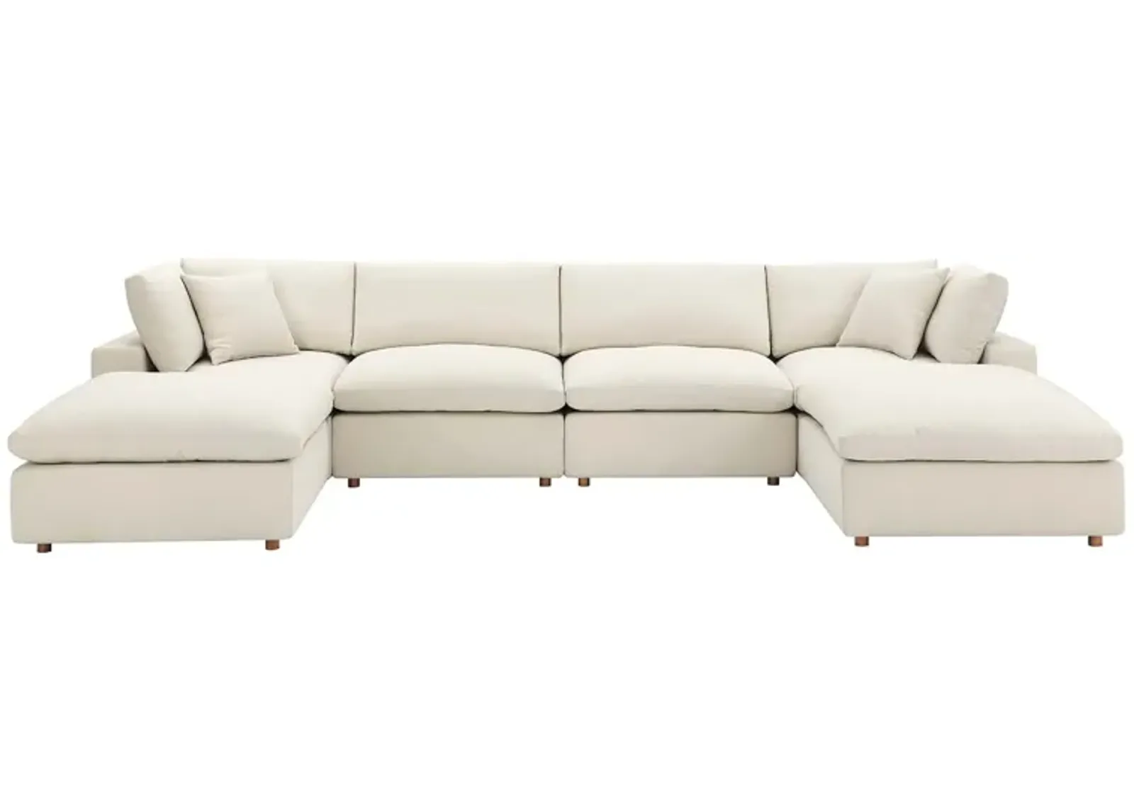 Commix Down Filled Overstuffed 6-Piece Sectional