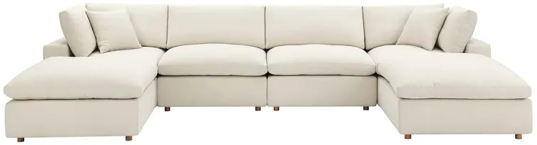 Commix Down Filled Overstuffed 6-Piece Sectional