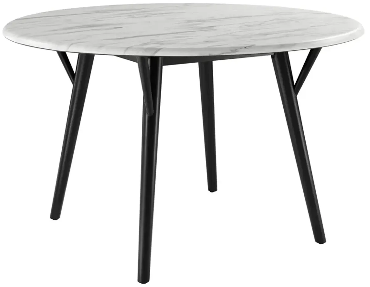 Gallant Round Performance Faux Marble Dining Table