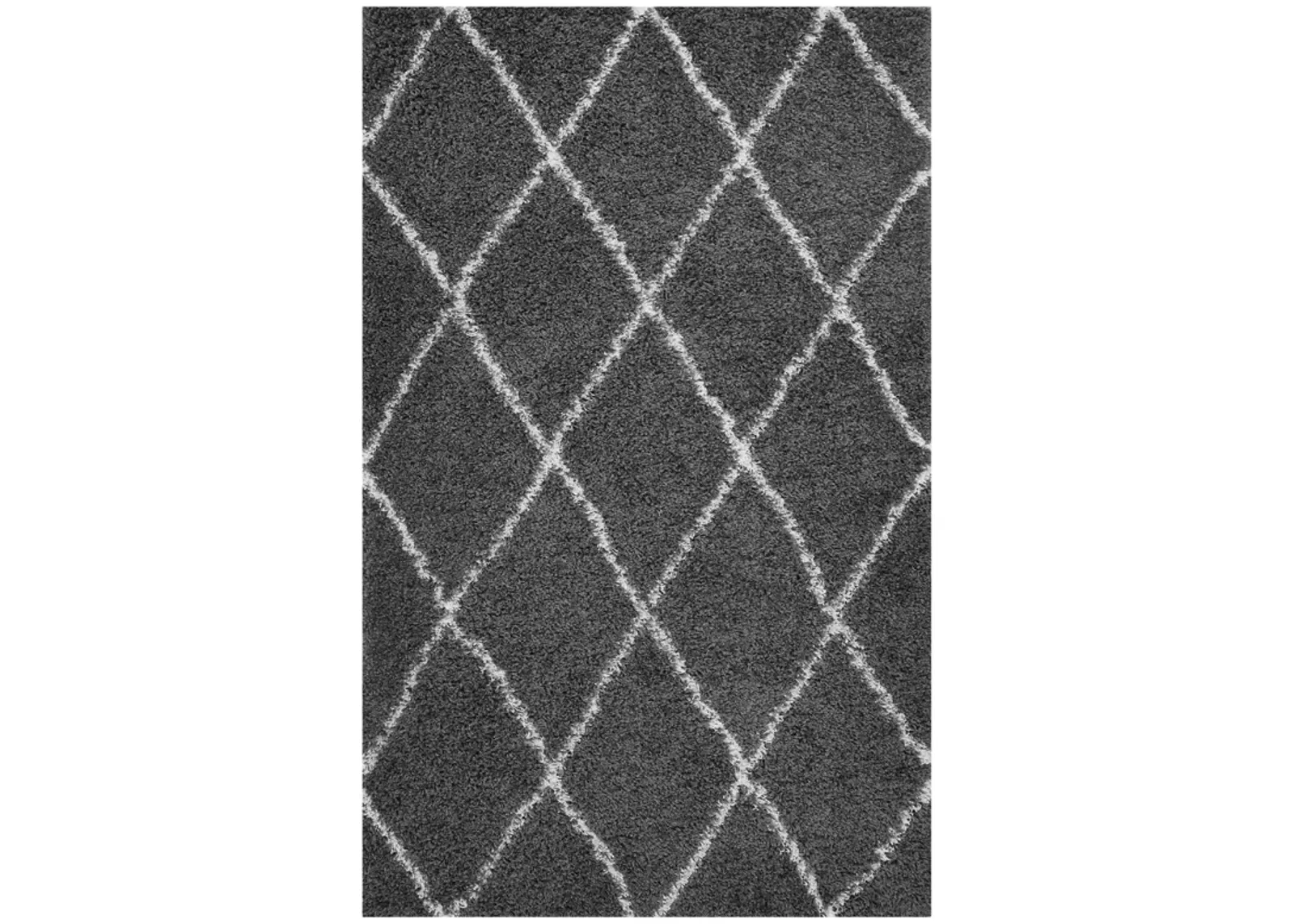 Toryn Diamond Lattice 5x8 Shag Area Rug