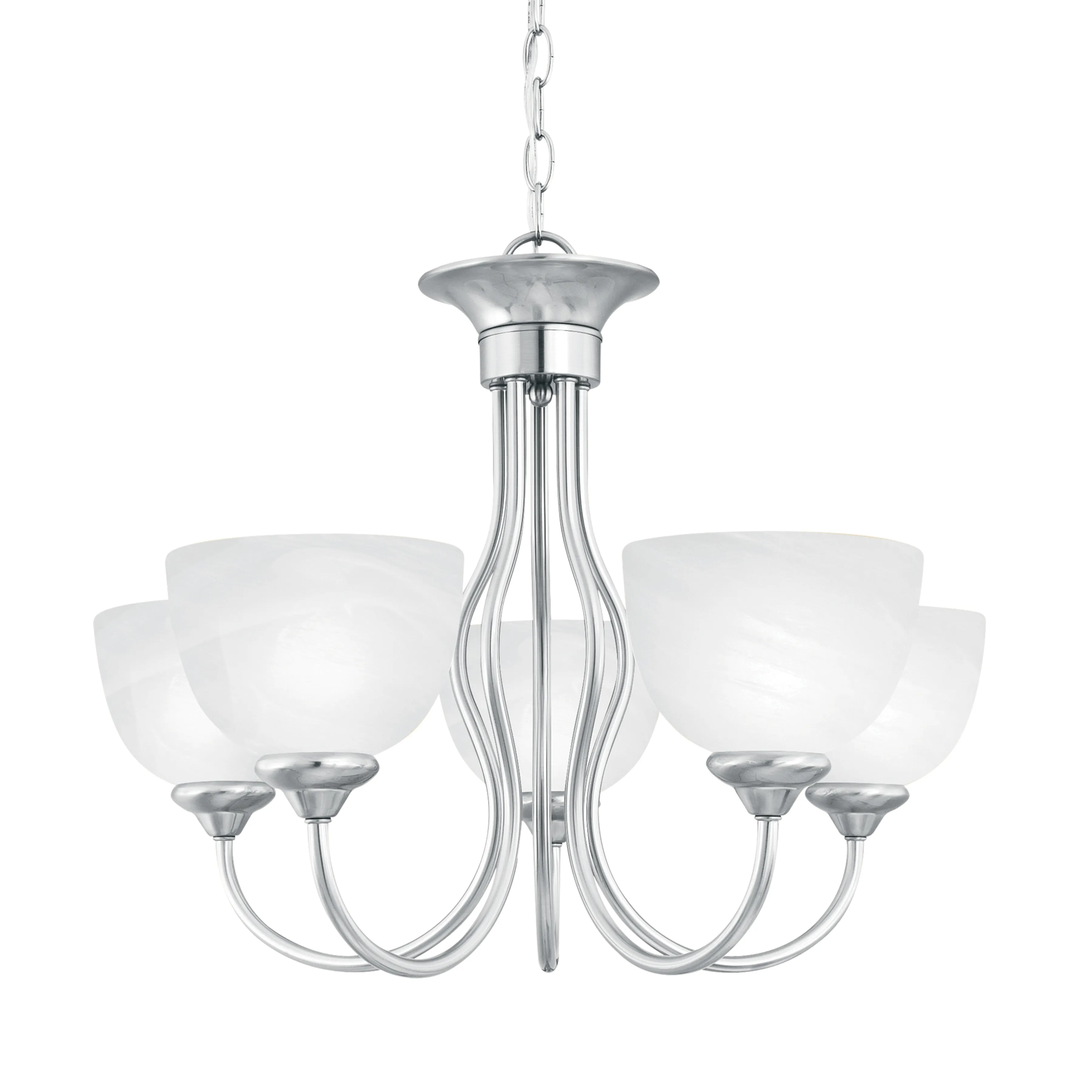 Tahoe 24" Wide 5-Light Chandelier - Brushed Nickel