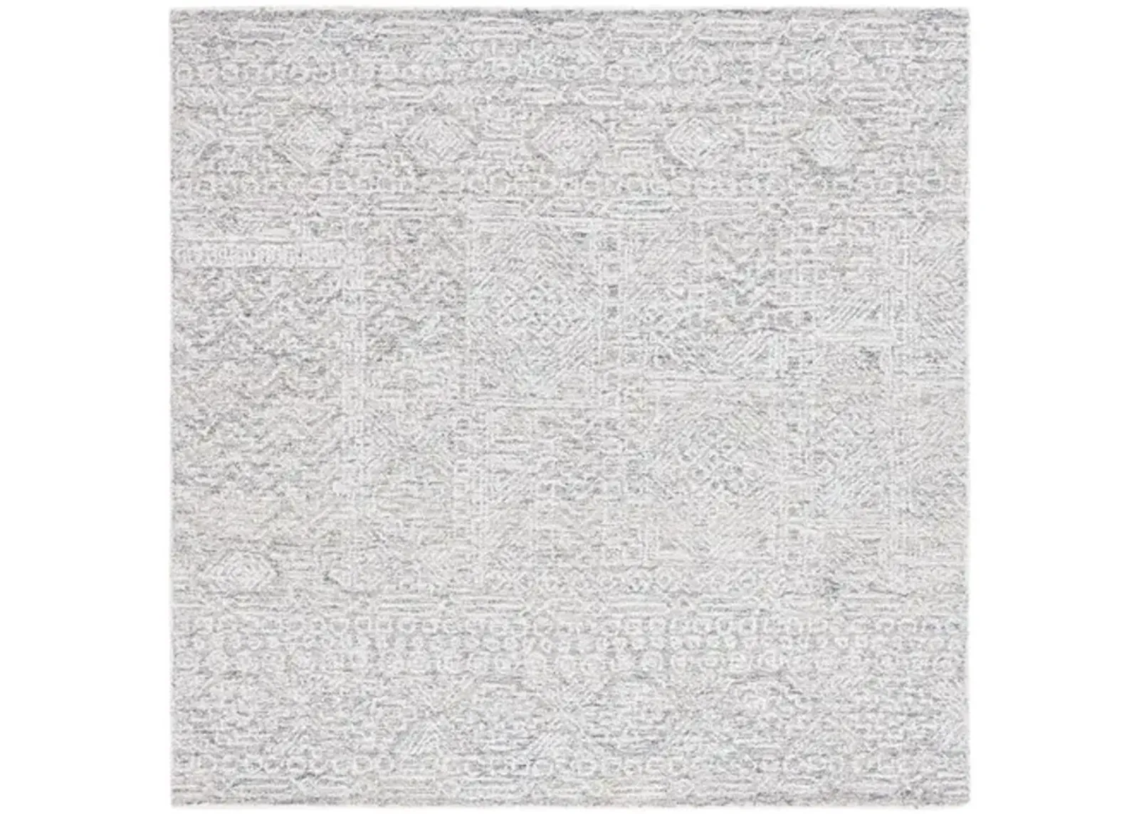 EBONY 207 Grey  6' X 6' Square Square Rug