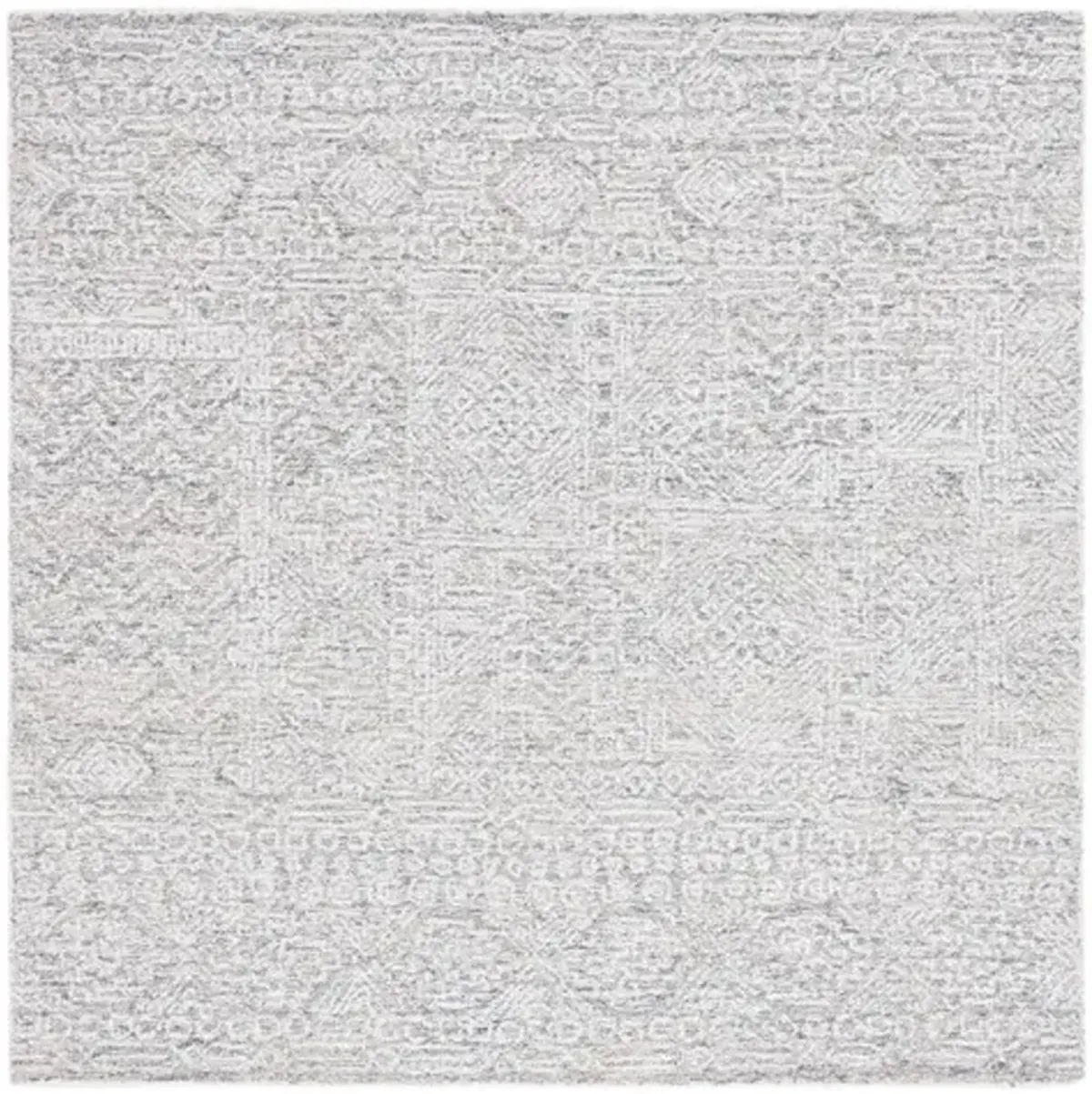 EBONY 207 Grey  6' X 6' Square Square Rug