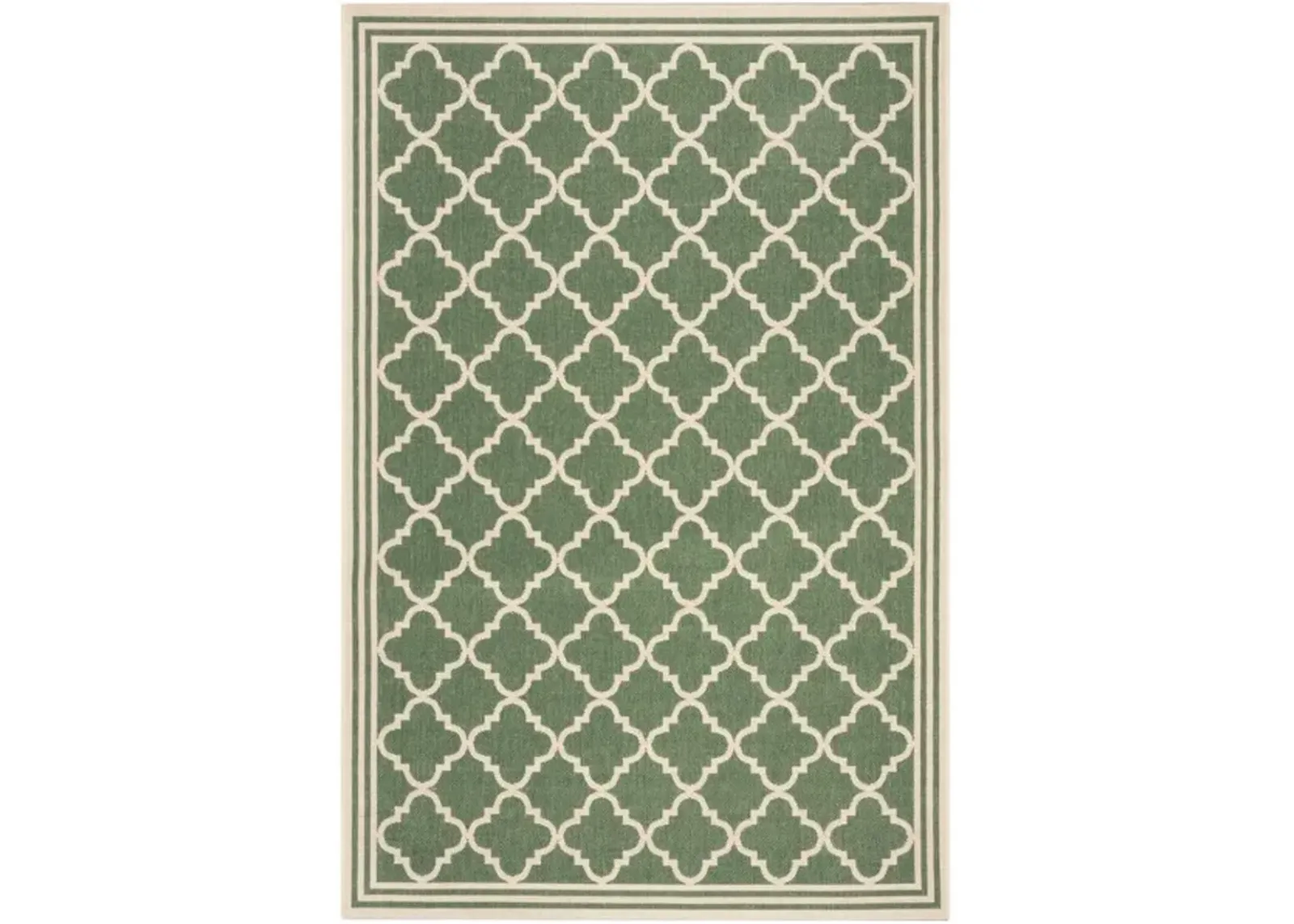 LINDEN 121 Collection LND121Y-5 Green / Creme 5'-3" X 7'-6"