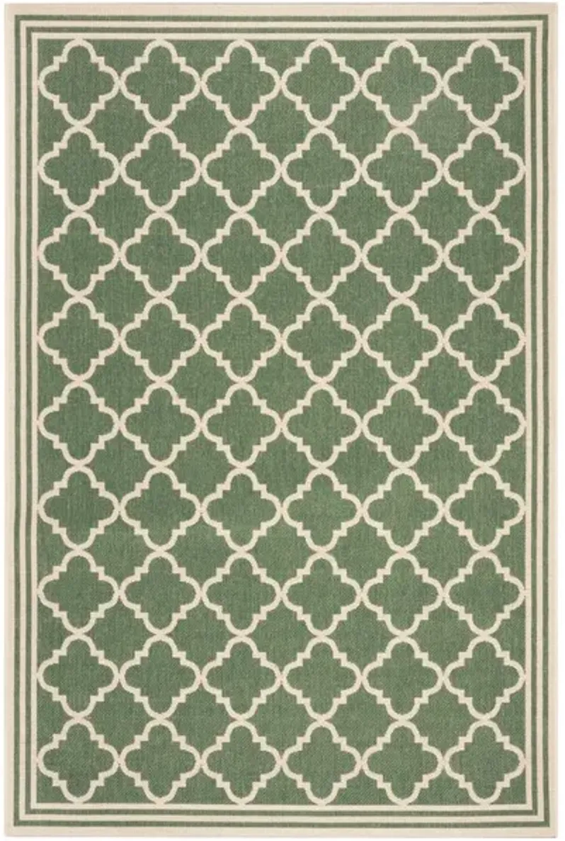 LINDEN 121 Collection LND121Y-5 Green / Creme 5'-3" X 7'-6"