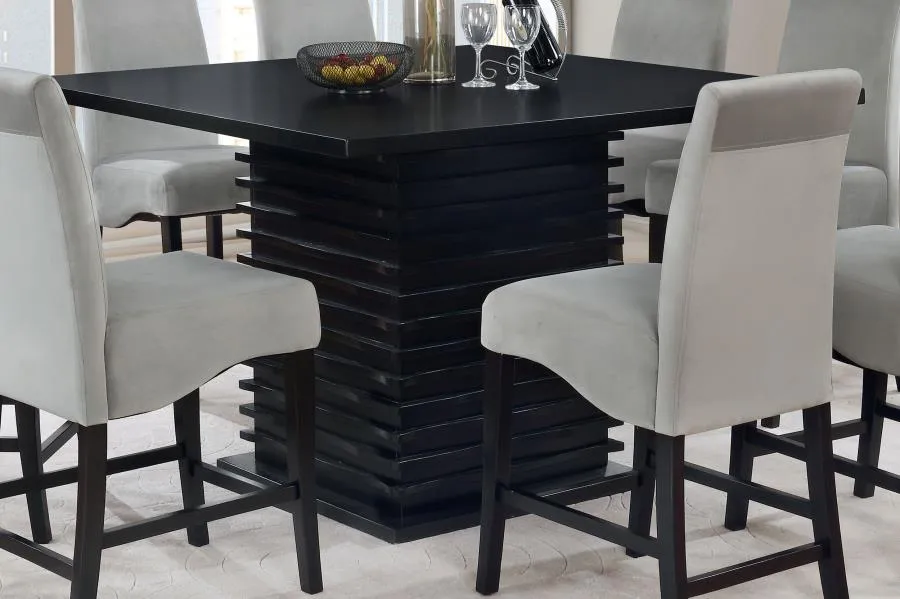 Ayanna Square Counter Table Black