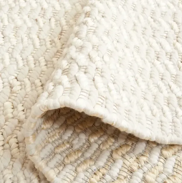 NATURAL FIBER 514 BLEACH  6' x 6' Square Square Rug