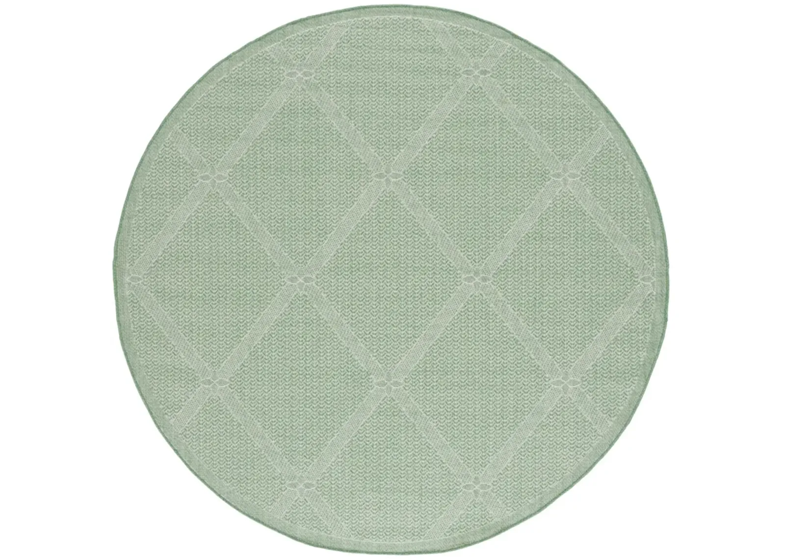 BERMUDA  851 GREEN  6'-7' X 6'-7' Round Round Rug