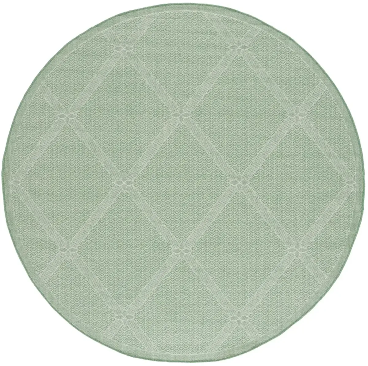 BERMUDA  851 GREEN  6'-7' X 6'-7' Round Round Rug