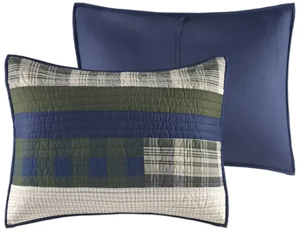 Woolrich Spruce Hill Green Oversized Cotton Quilt Mini Set